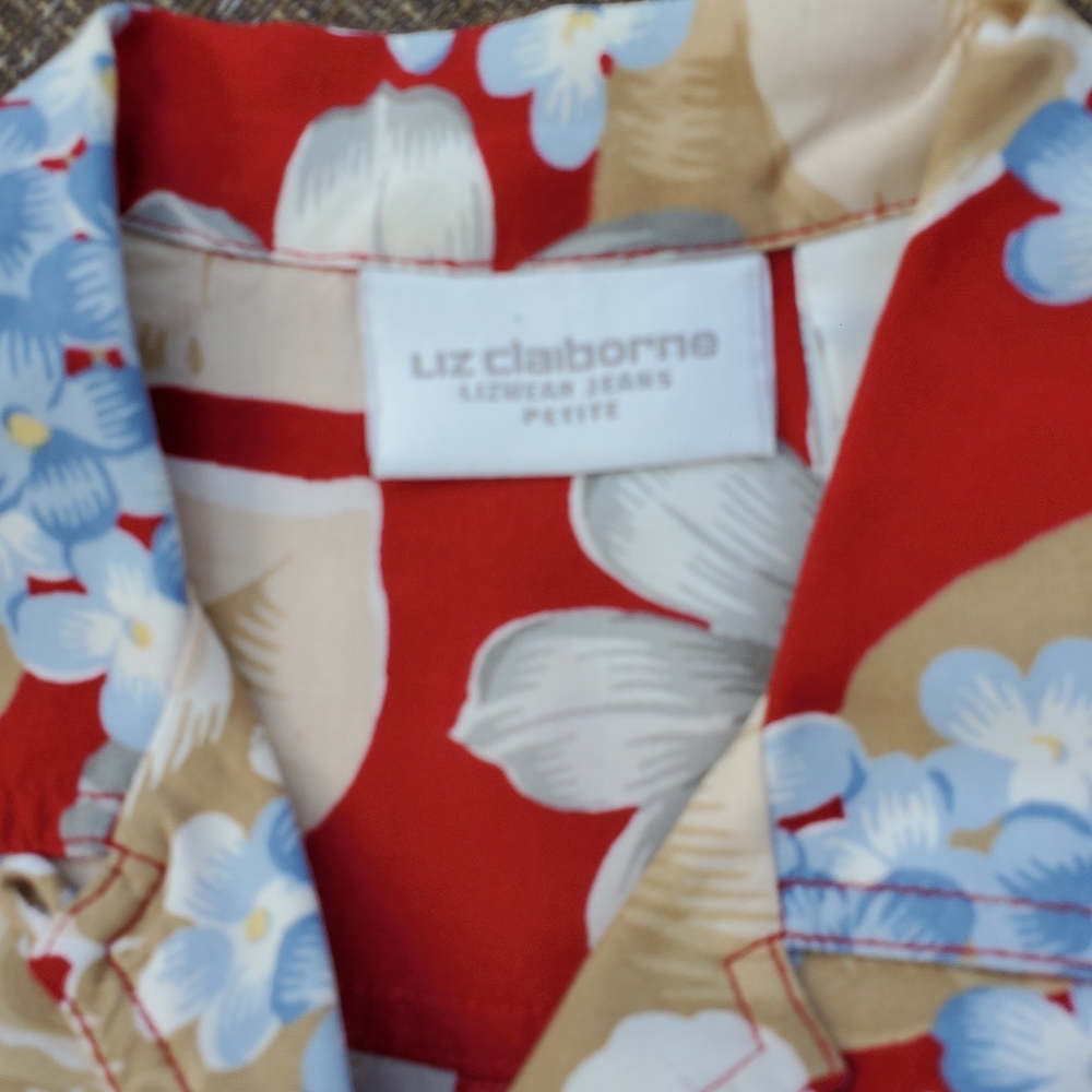 Liz Claiborne Tropical Shirt - Picture 3 of 4